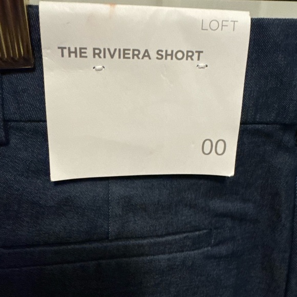 LOFT Blue Bermuda Shorts Tailored Fit - Picture 4 of 8